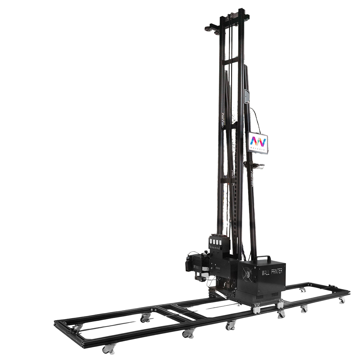 Wall printer real sobre rieles